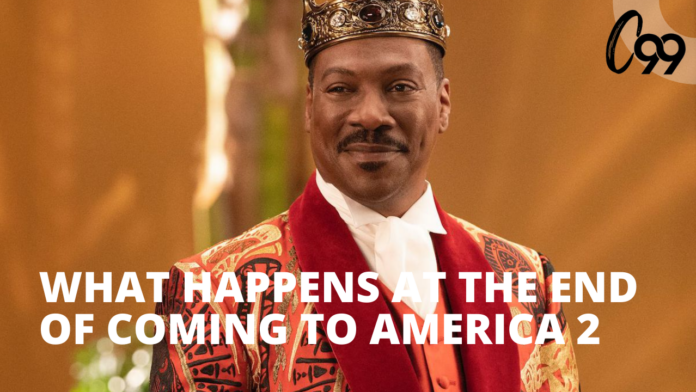 what happens at the end of coming to america 2