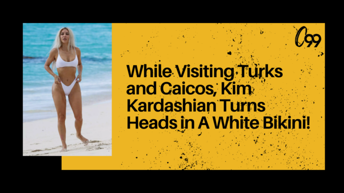 Kim Kardashian Stuns in White Bikini During Trip to Turks & Caicos