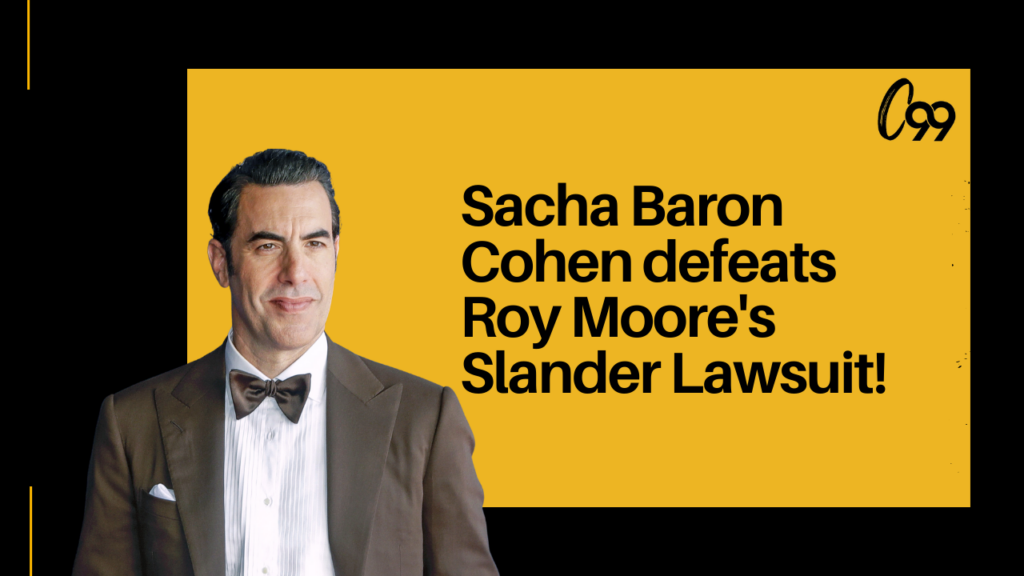 Sacha Baron Cohen Defeats Roy Moore's Slander Lawsuit!