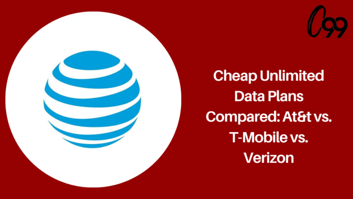 Cheap unlimited data plans compared: AT&T vs. T-Mobile vs. Verizon
