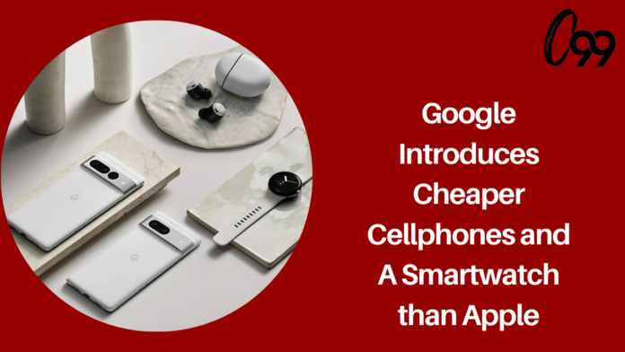 Google introduces cheaper cellphones and a smartwatch than Apple.