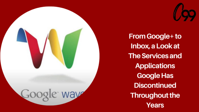 From Google+ to Inbox, a look at the services and applications Google has discontinued throughout the years.