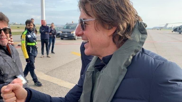 Tom Cruise is Filming "Mission: Impossible 8" on an American Aircraft Carrier Off the Coast of Italy.