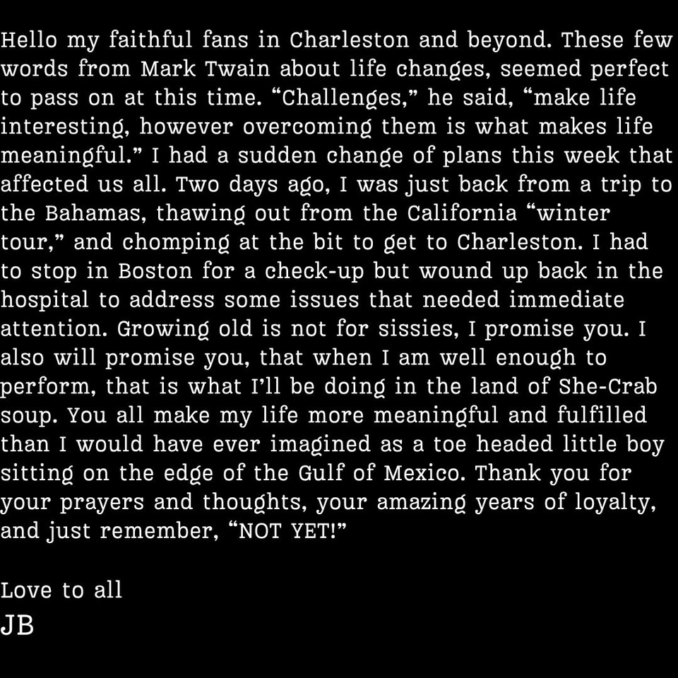 is jimmy buffett ill