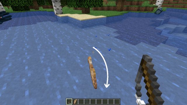Crafting a Fishing Rod in Minecraft