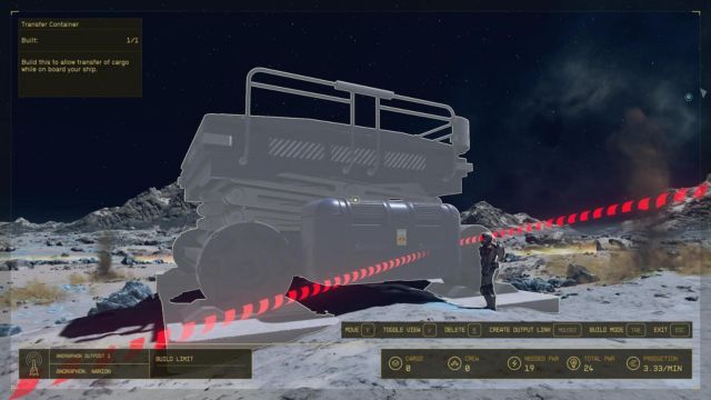 Transfer Container Potential in Starfield