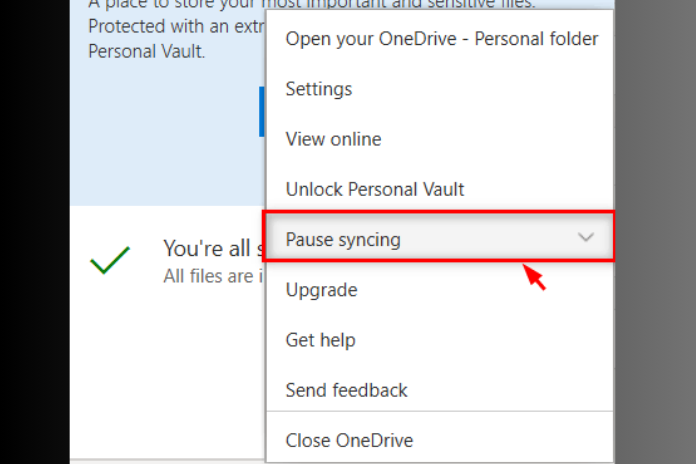 how to turn off onedrive
