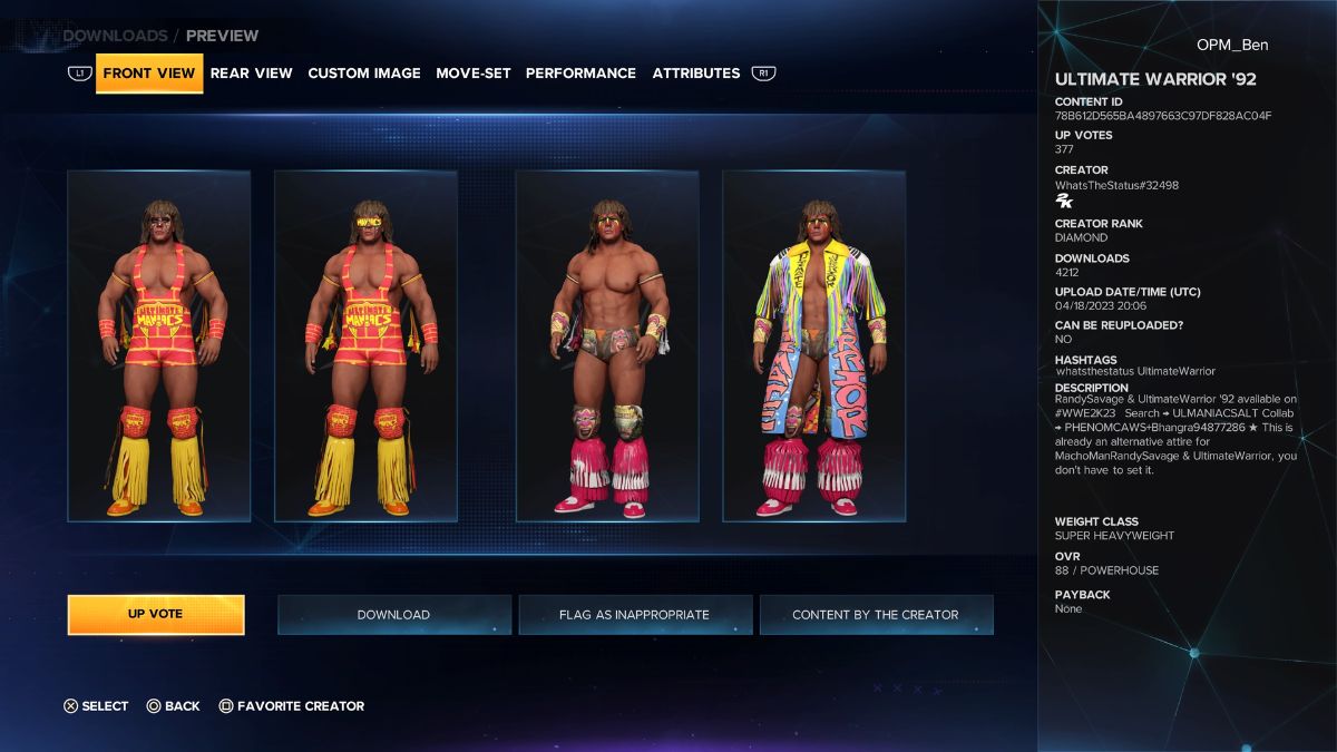 Custom Superstars in WWE 2K24